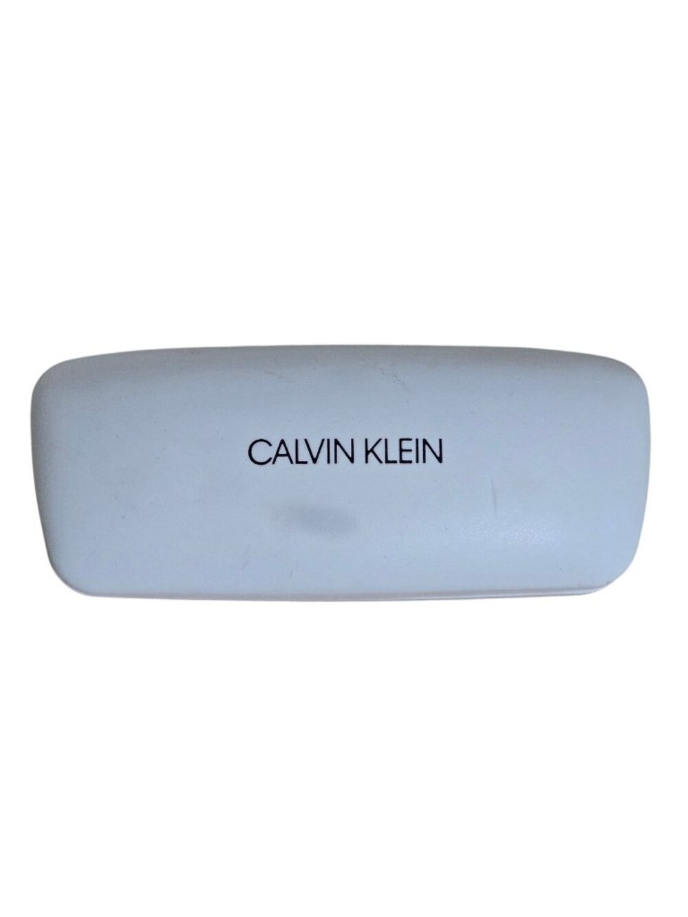 Calvin Klein Eyeglass Case White Hard Shell Clamshell Glasses‎ Case